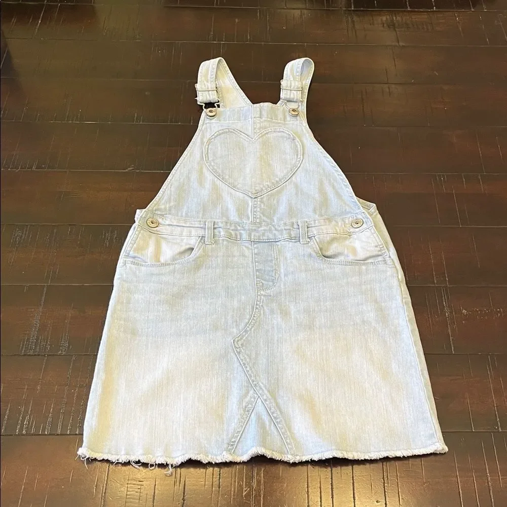 OshKosh girl size 8 Light Blue Denim Kids Overall dress and Beauties girly dress